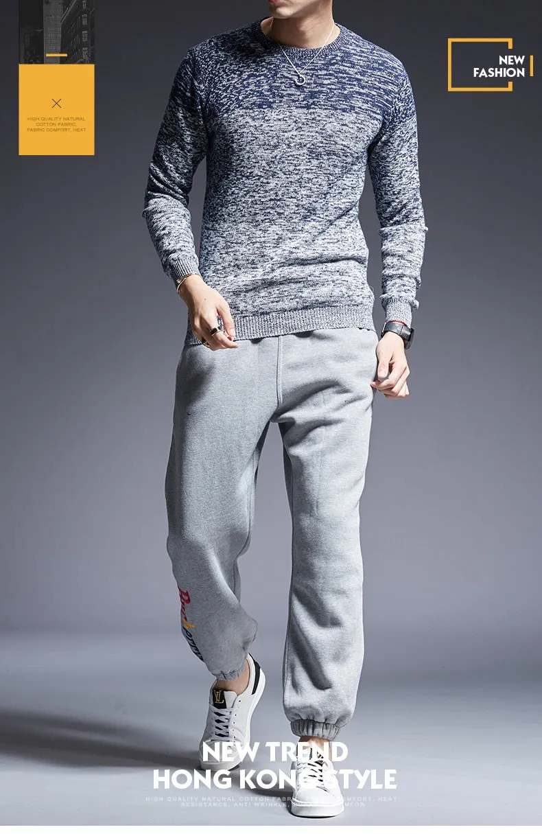 2020 New Fashion  Man Pullovers O-Neck Slim Fit