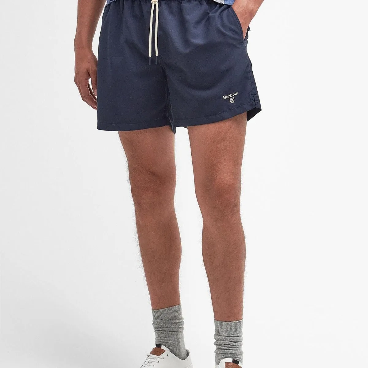 Barbour Men's Staple Logo 5 Swim Shorts in Navy