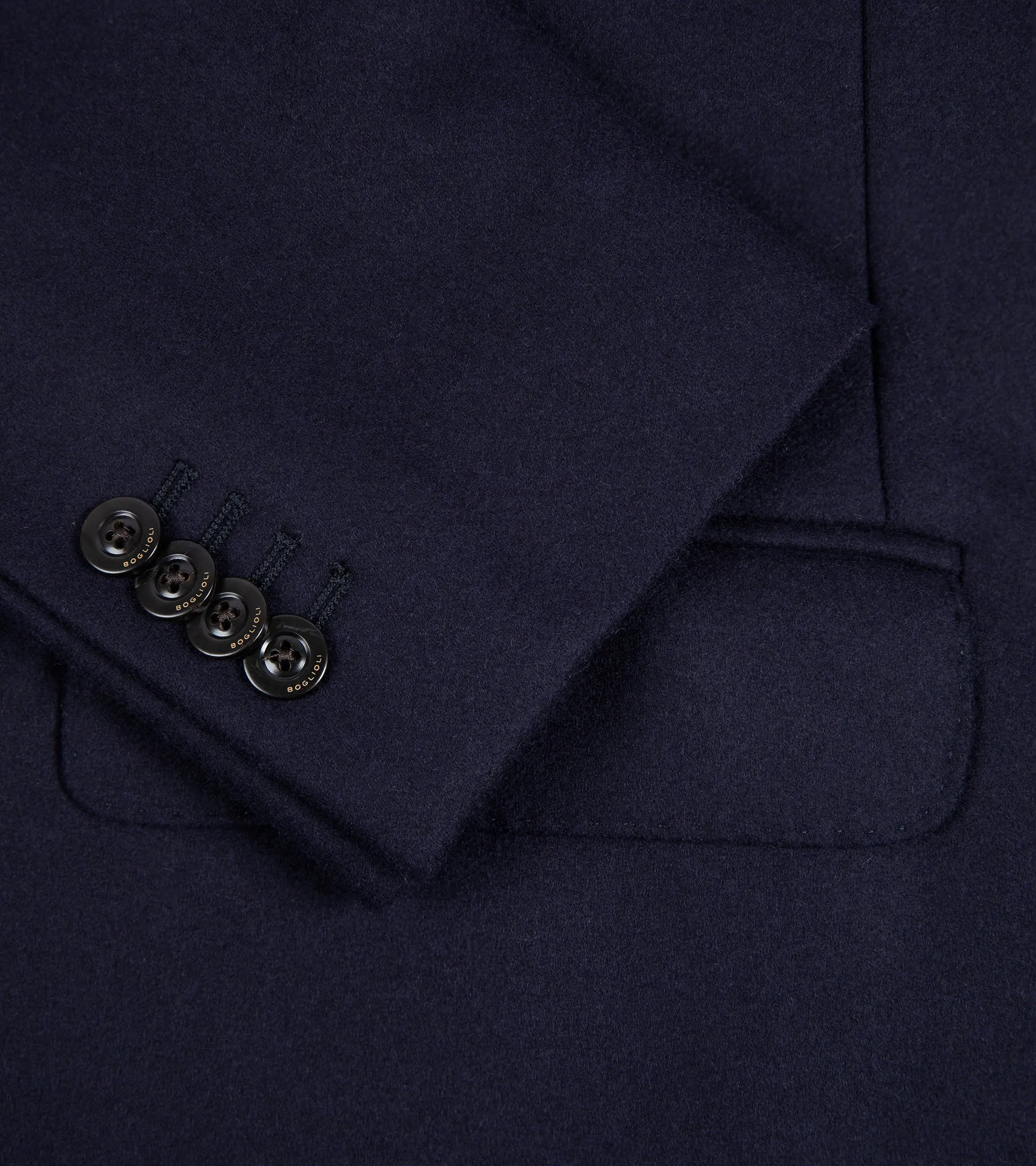 Boglioli Wool Overcoat: Navy