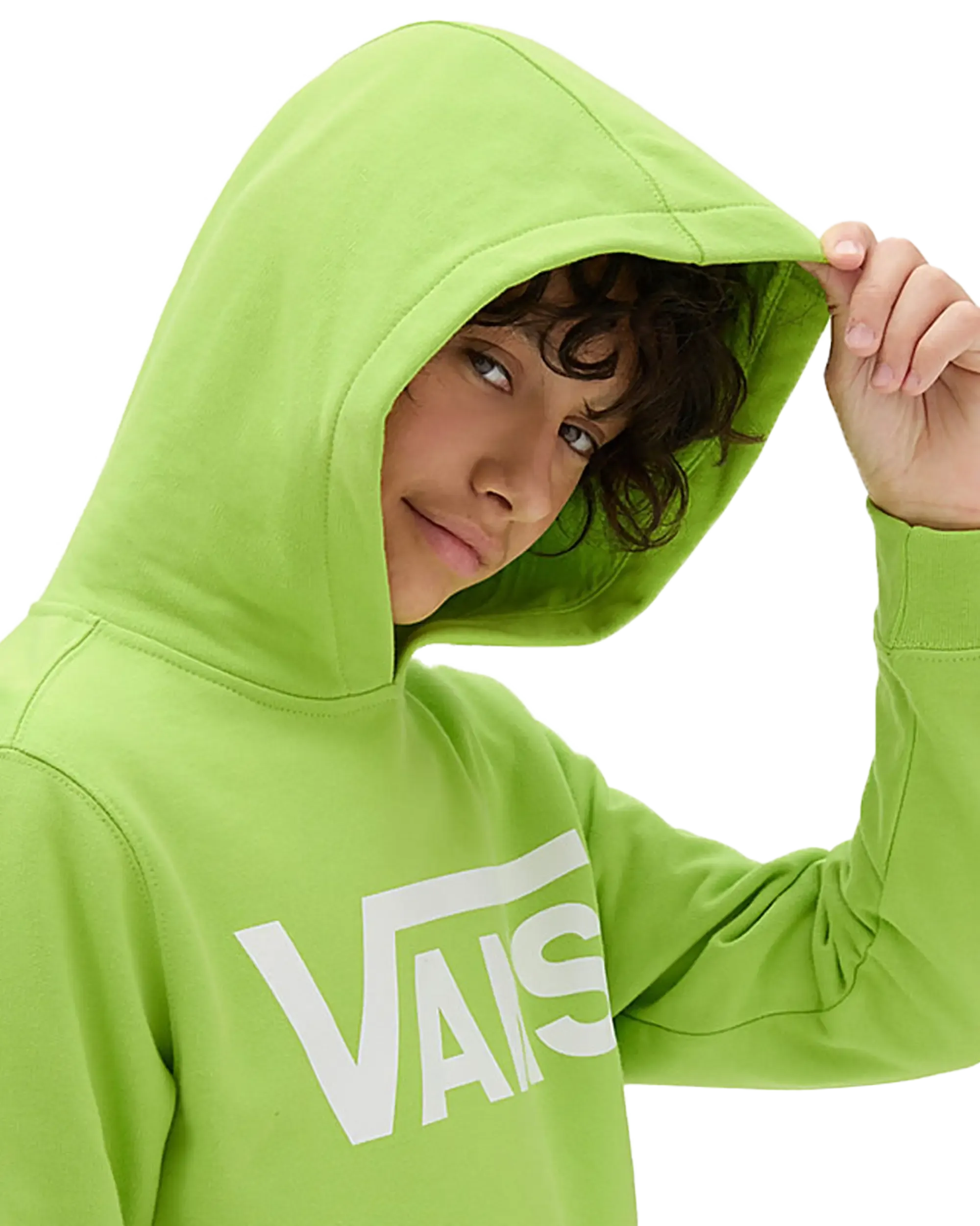 Boys Classic Hoodie in Lime Green