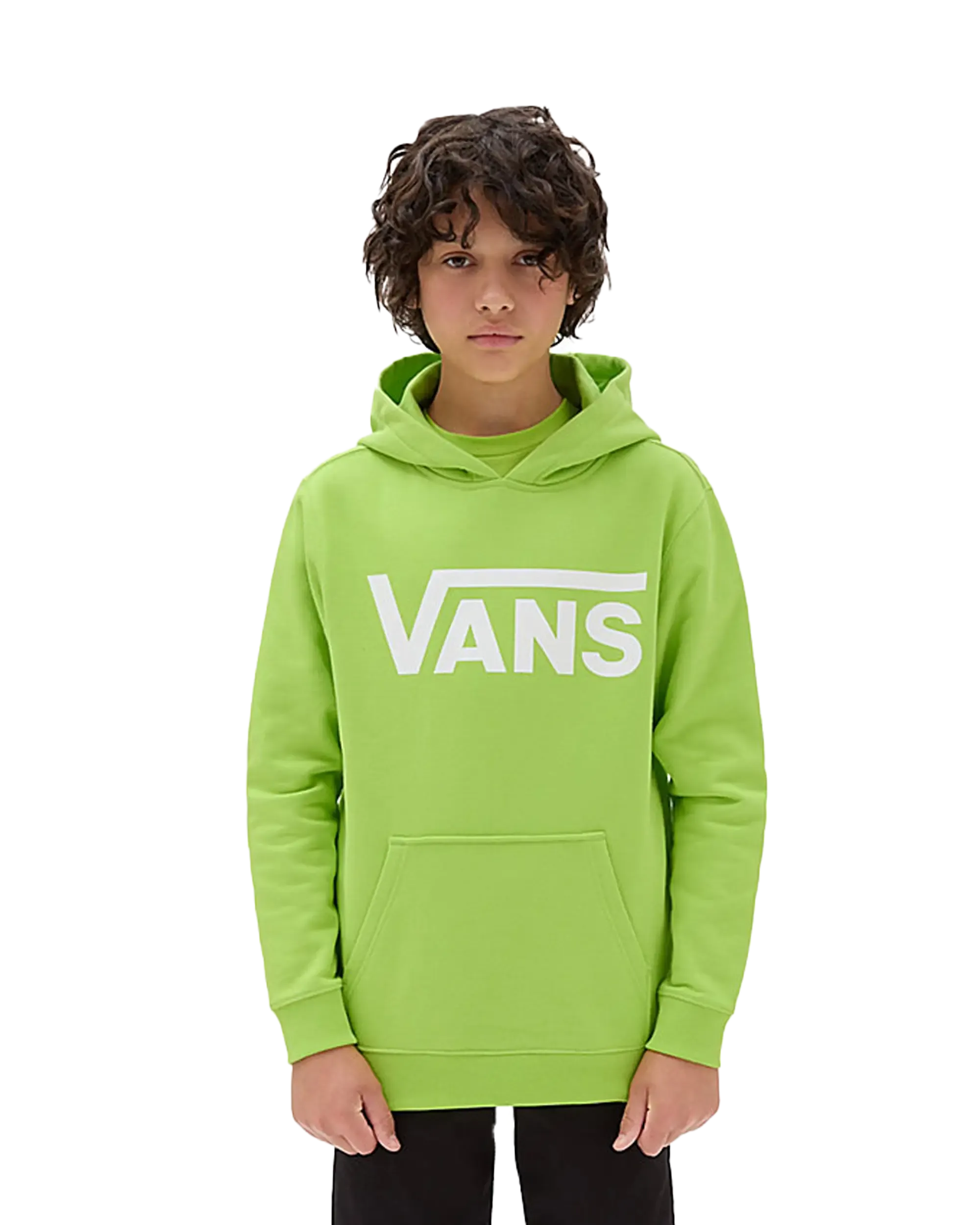 Boys Classic Hoodie in Lime Green