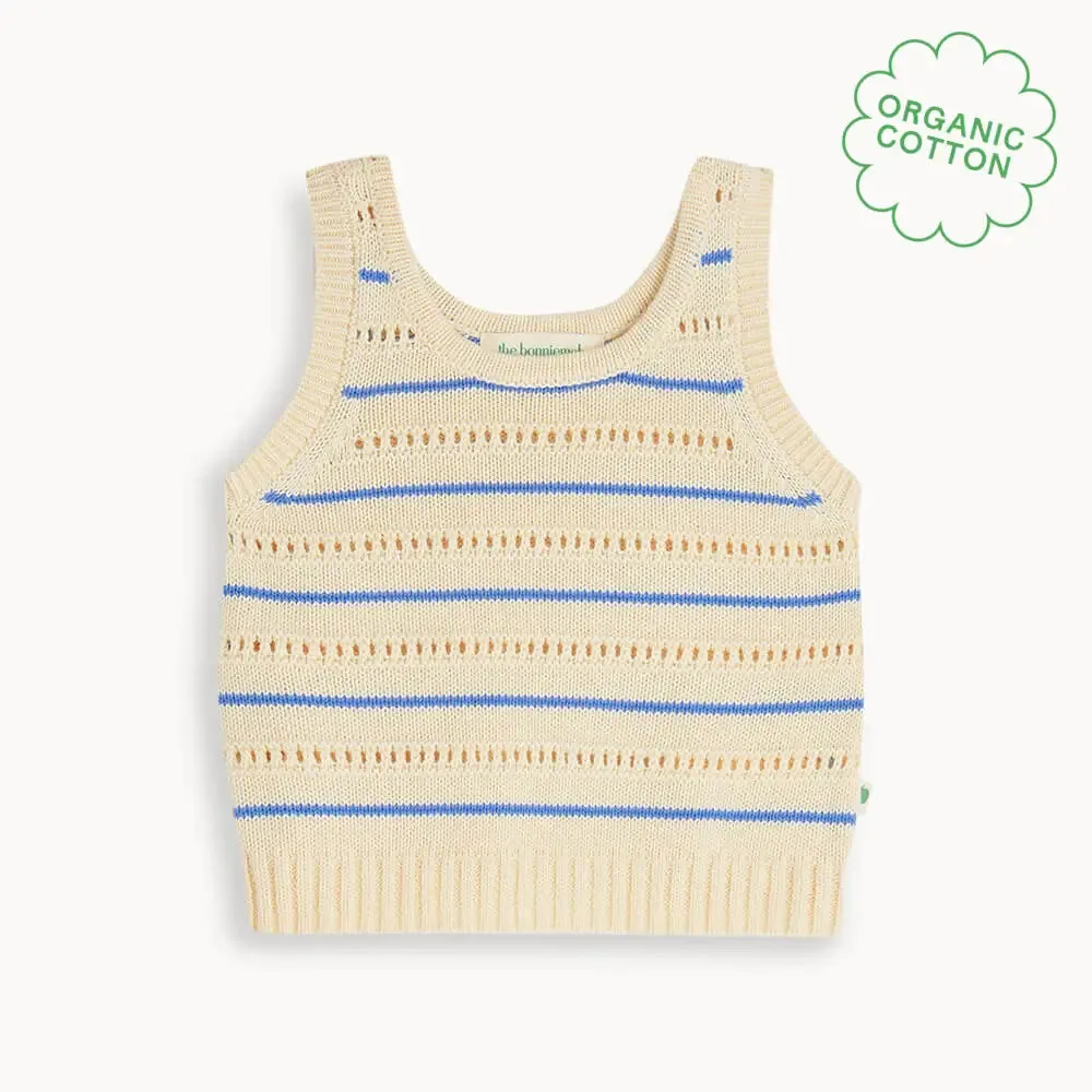 Cala - Blue Stripe Knit Baby & Kids Top