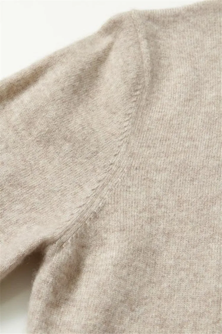 Cashmere sweaters sexy v-neck pullover loose wool