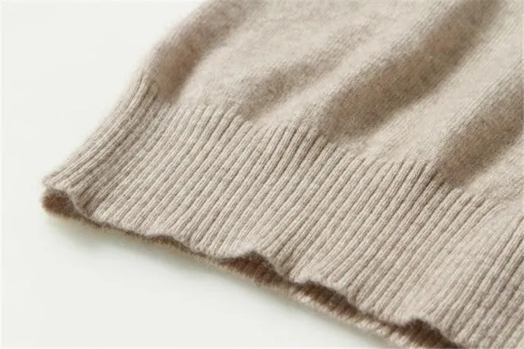 Cashmere sweaters sexy v-neck pullover loose wool