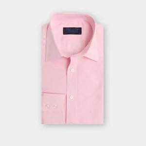 Classic Fit Pink Line Stripe Cotton Shirt with Classic Collar & Two Button Cuff