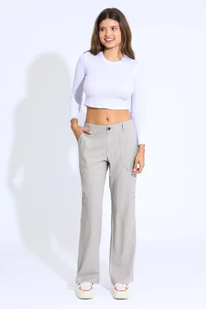 Comfort Waist Utility Pant - Taupe