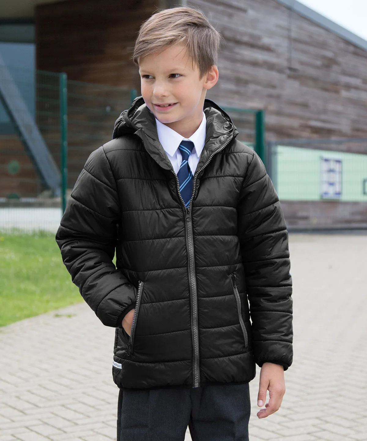 Core junior soft padded jacket | Black