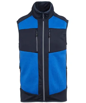 E-Volve unisex knit-effect stretch bodywarmer | Strong Blue/Navy