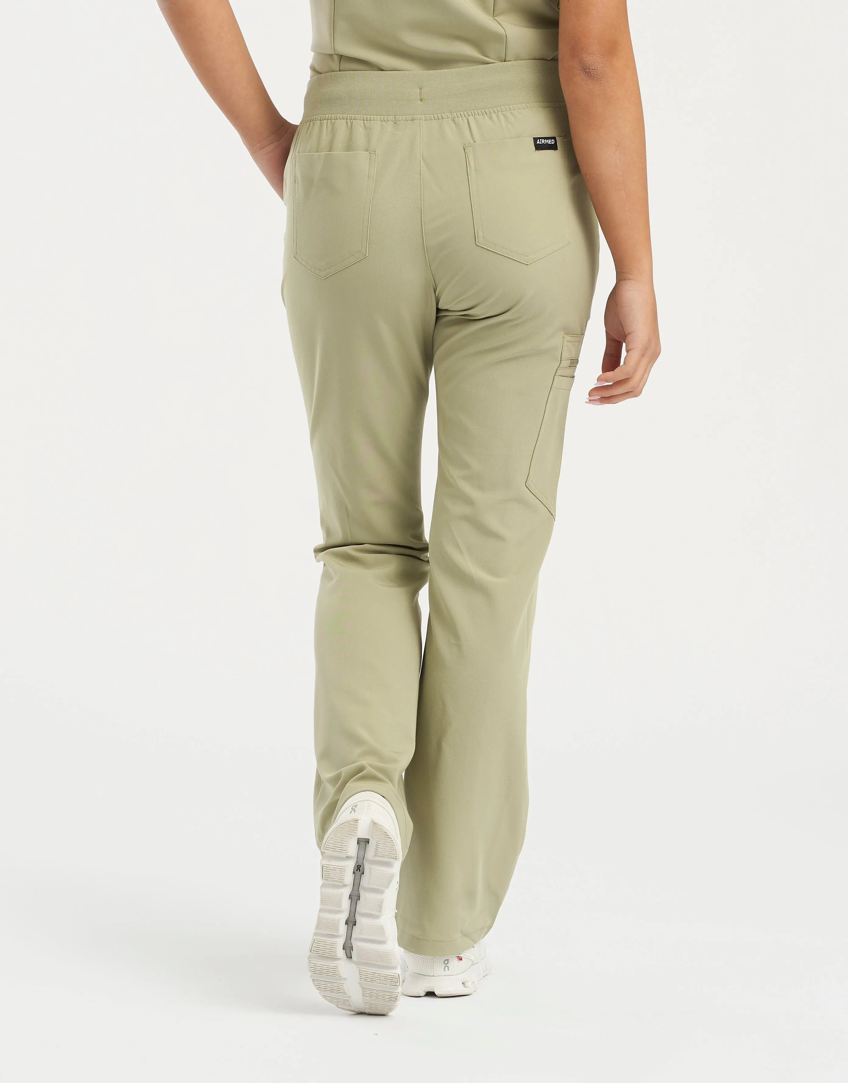 Essential Flare Scrub Pants - Matcha