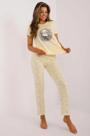 Factory Price t-shirt and pants womens pajamas