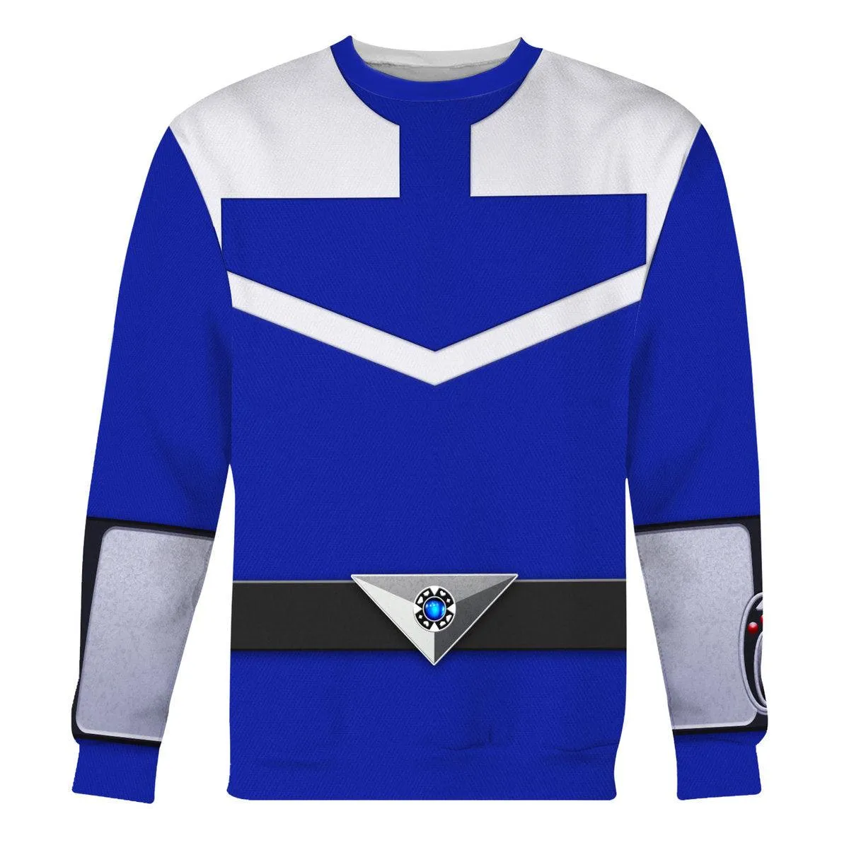 Gearhomie Power Rangers Time Force (2001) Blue Hoodies Sweatshirt T-shirt Hawaiian Tracksuit