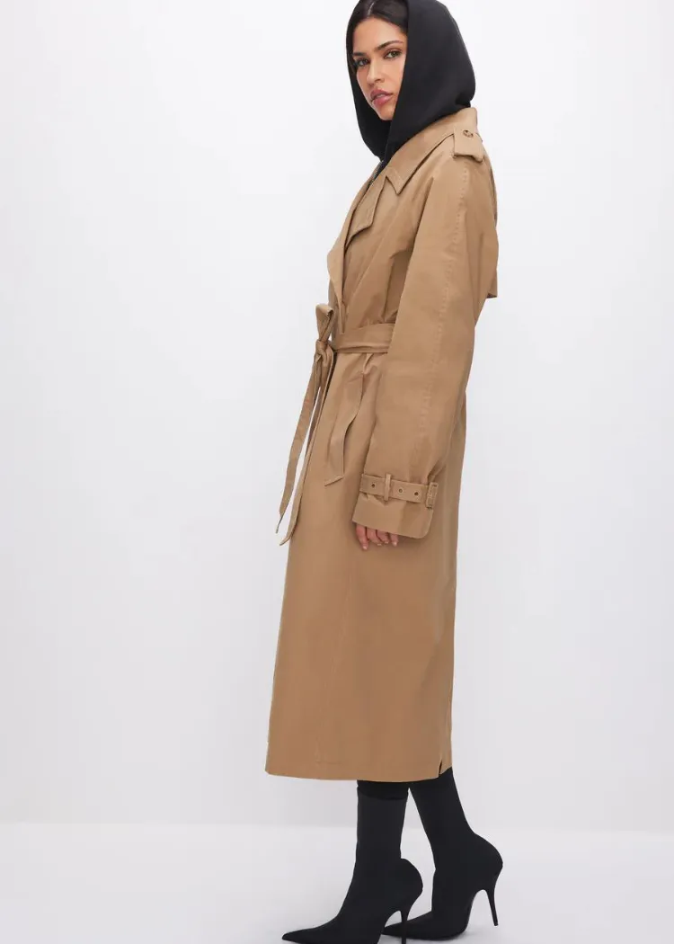 Good American Chino Trench Coat