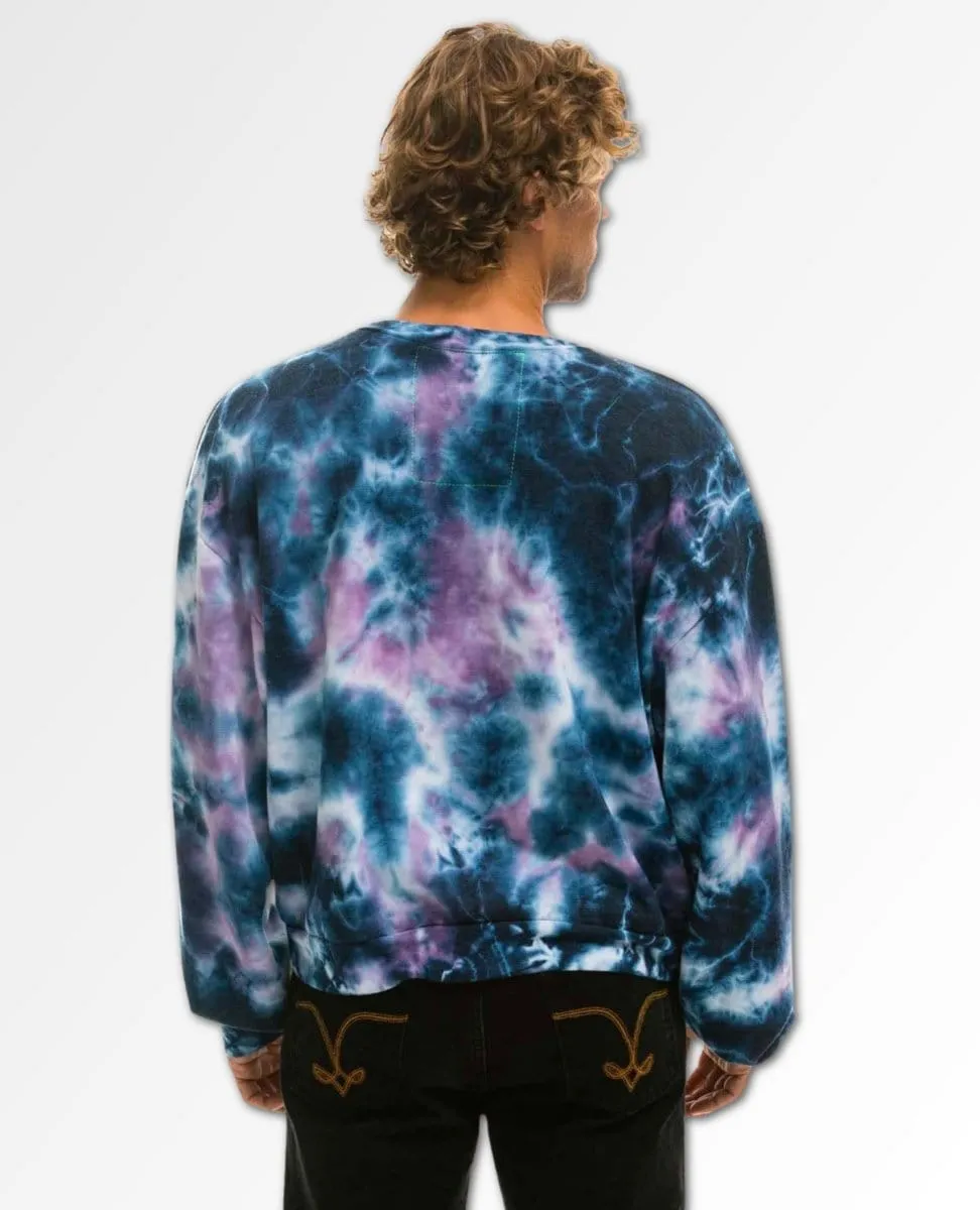 Hand Dyed Unisex Crew Deep Purple