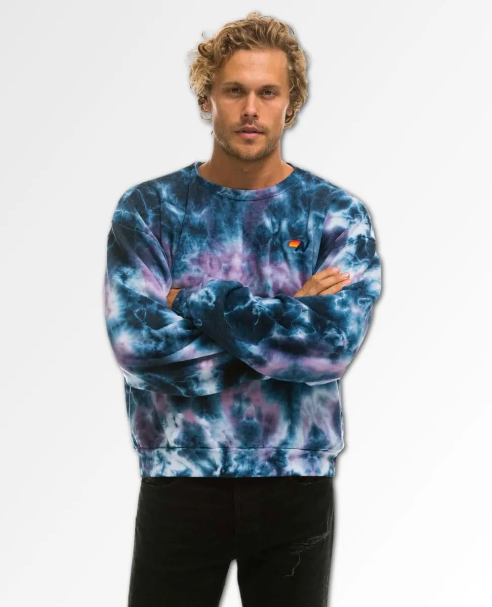 Hand Dyed Unisex Crew Deep Purple