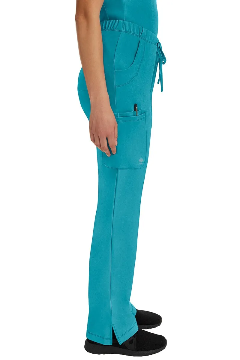 HH Works Women's Scrub Set Monica Top & Tall Rebecca Pant | Teal Blue