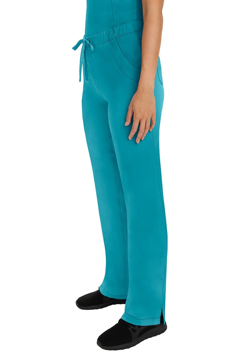 HH Works Women's Scrub Set Monica Top & Tall Rebecca Pant | Teal Blue