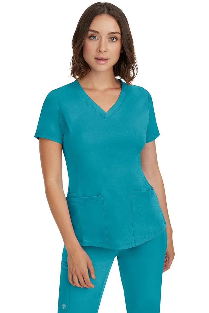 HH Works Women's Scrub Set Monica Top & Tall Rebecca Pant | Teal Blue