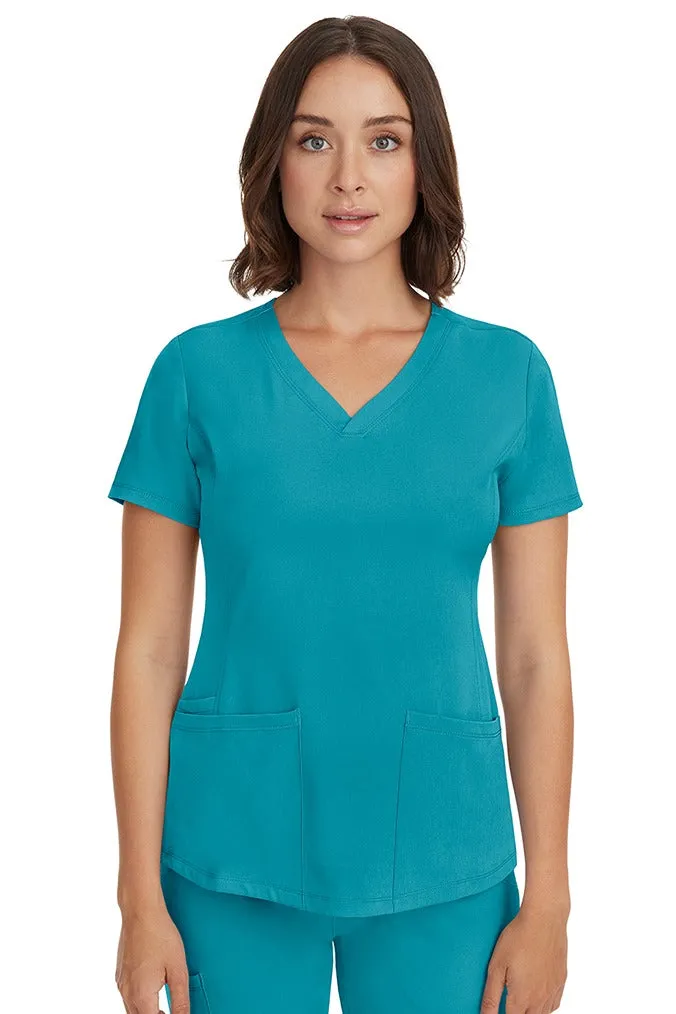 HH Works Women's Scrub Set Monica Top & Tall Rebecca Pant | Teal Blue