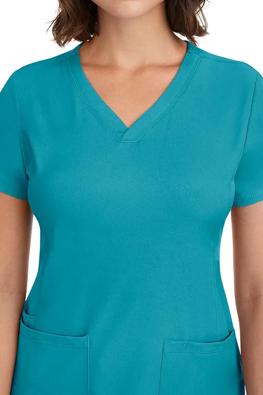 HH Works Women's Scrub Set Monica Top & Tall Rebecca Pant | Teal Blue