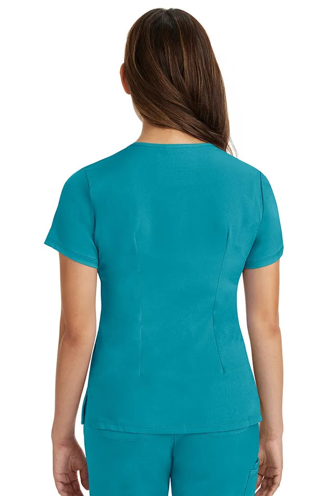 HH Works Women's Scrub Set Monica Top & Tall Rebecca Pant | Teal Blue