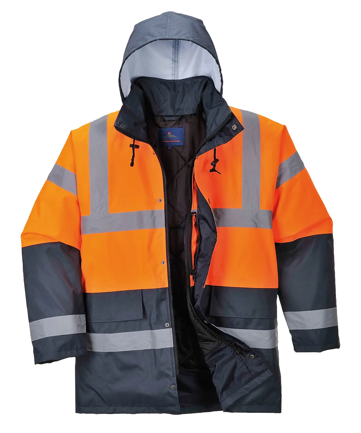 Hi-vis traffic jacket (S466/S467) | Orange/Navy