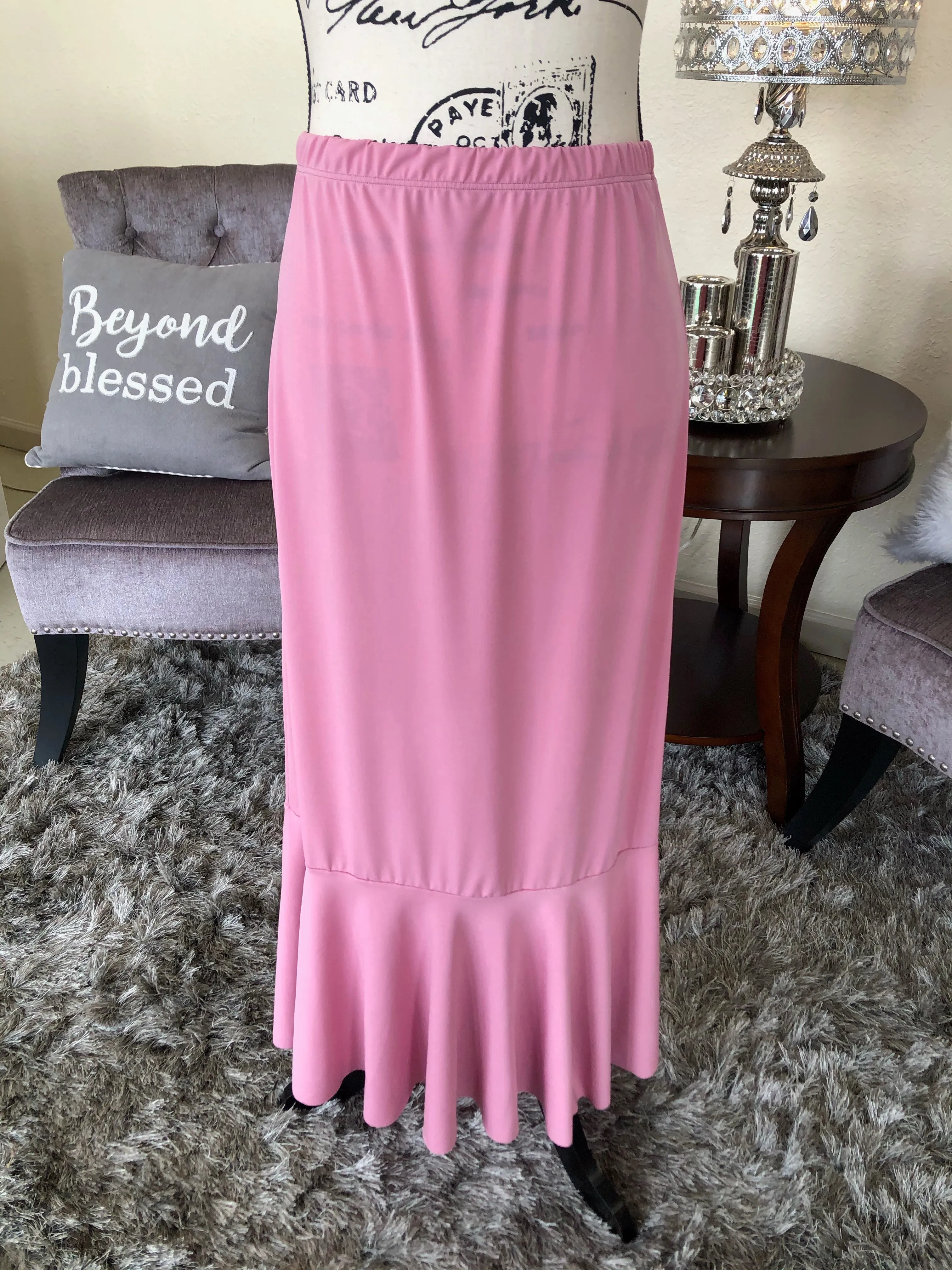 Light Mauve Caroline Skirt