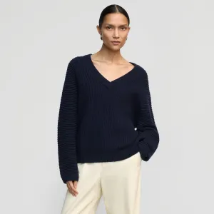 Malala Organic Cotton-Wool Ottoman Sweater