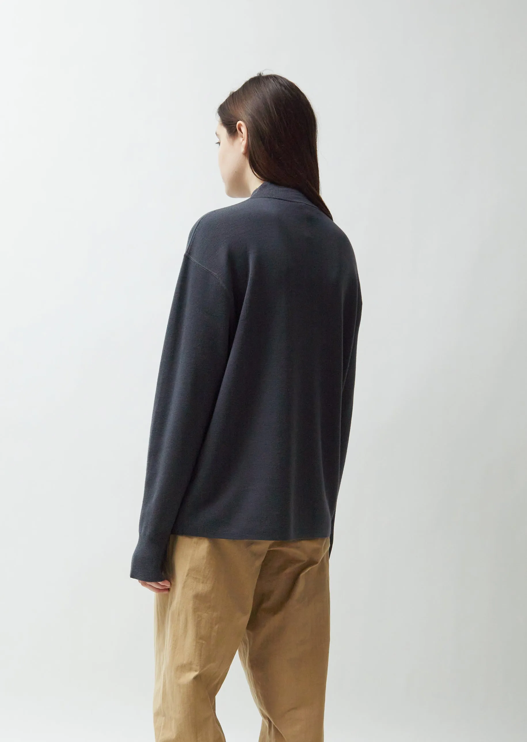 Merino Mock-Neck Long Sleeve