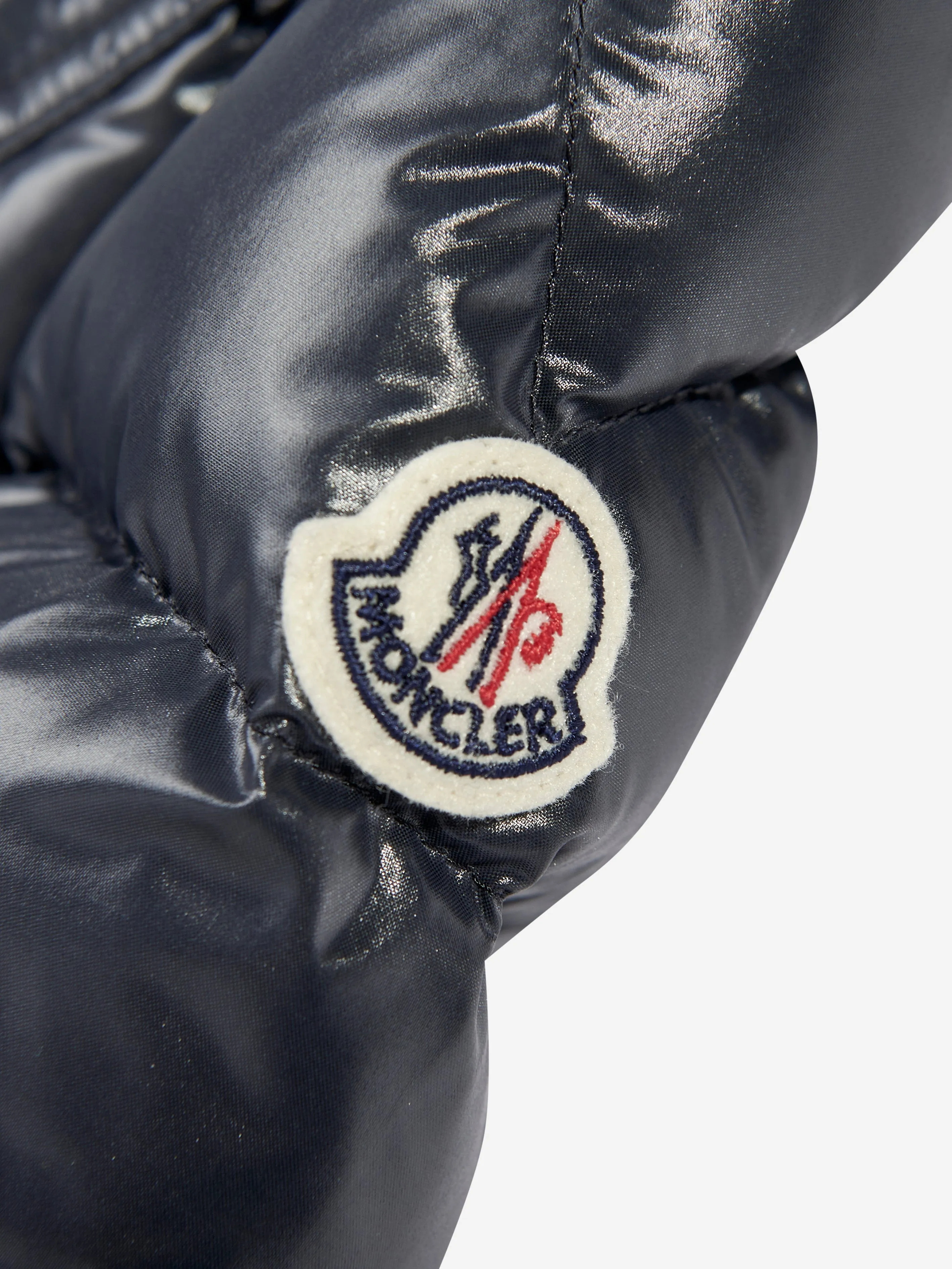 Moncler Enfant Baby Down Padded K2F Jacket in Navy