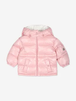 Moncler Enfant Baby Girls Down Padded Maire Jacket in Pink