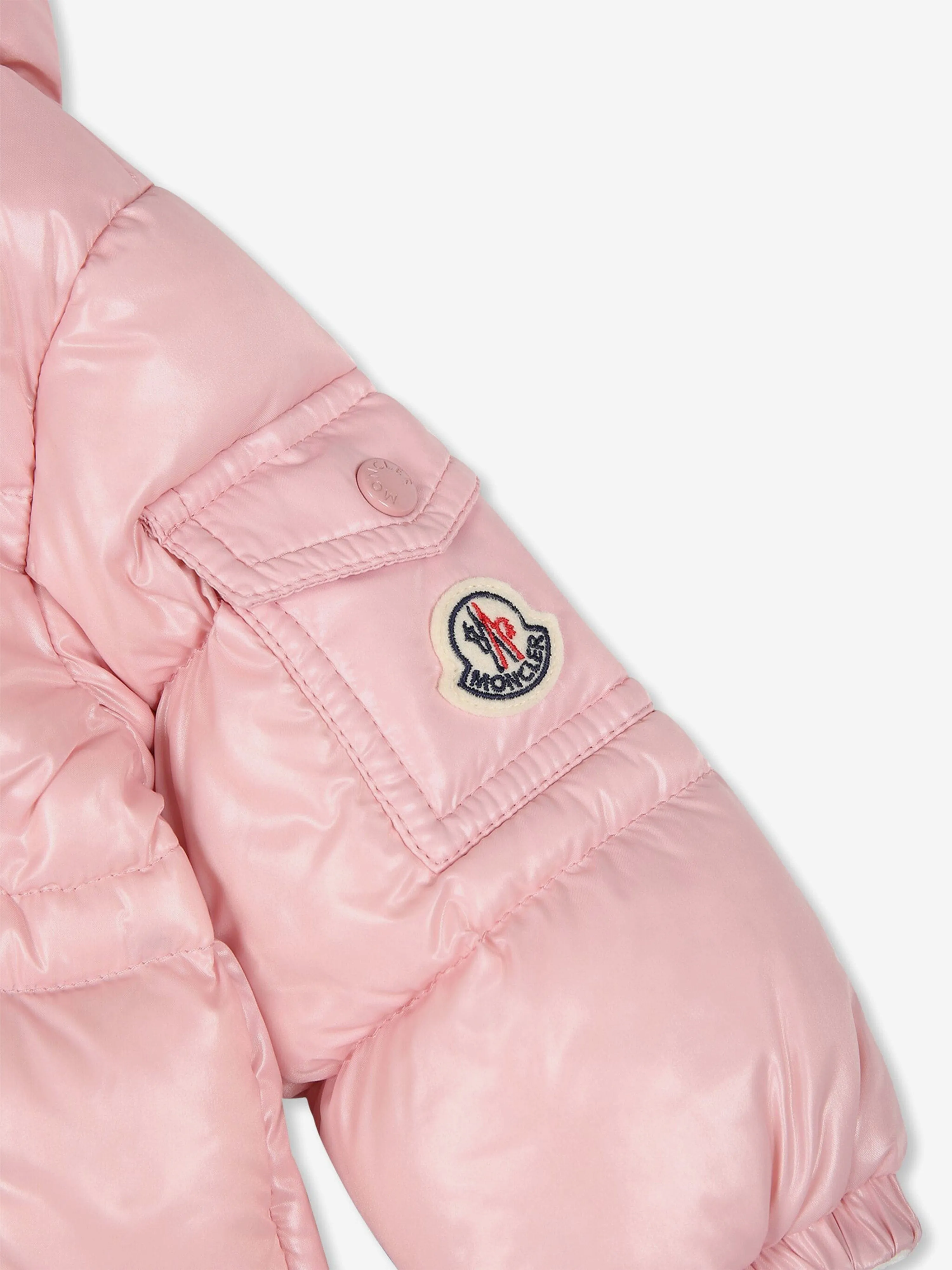 Moncler Enfant Baby Girls Down Padded Maire Jacket in Pink