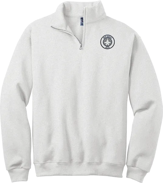 NJ Jets NuBlend 1/4-Zip Cadet Collar Sweatshirt