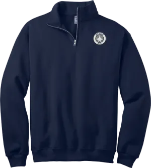 NJ Jets NuBlend 1/4-Zip Cadet Collar Sweatshirt