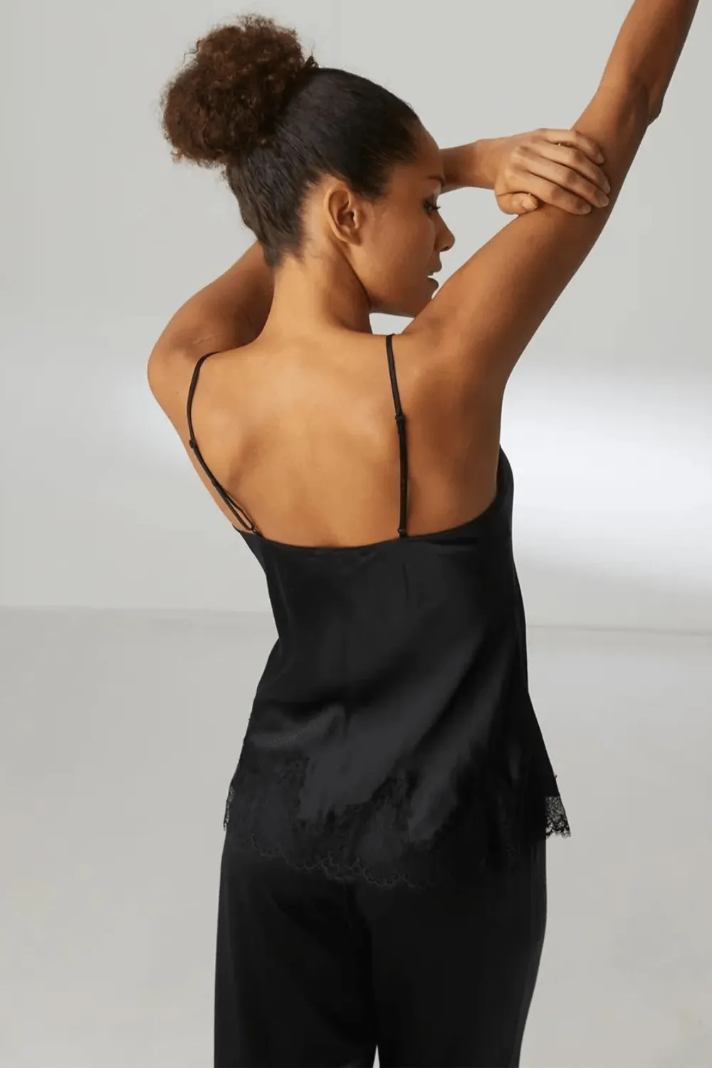 Nocturne Silk Camisole Black