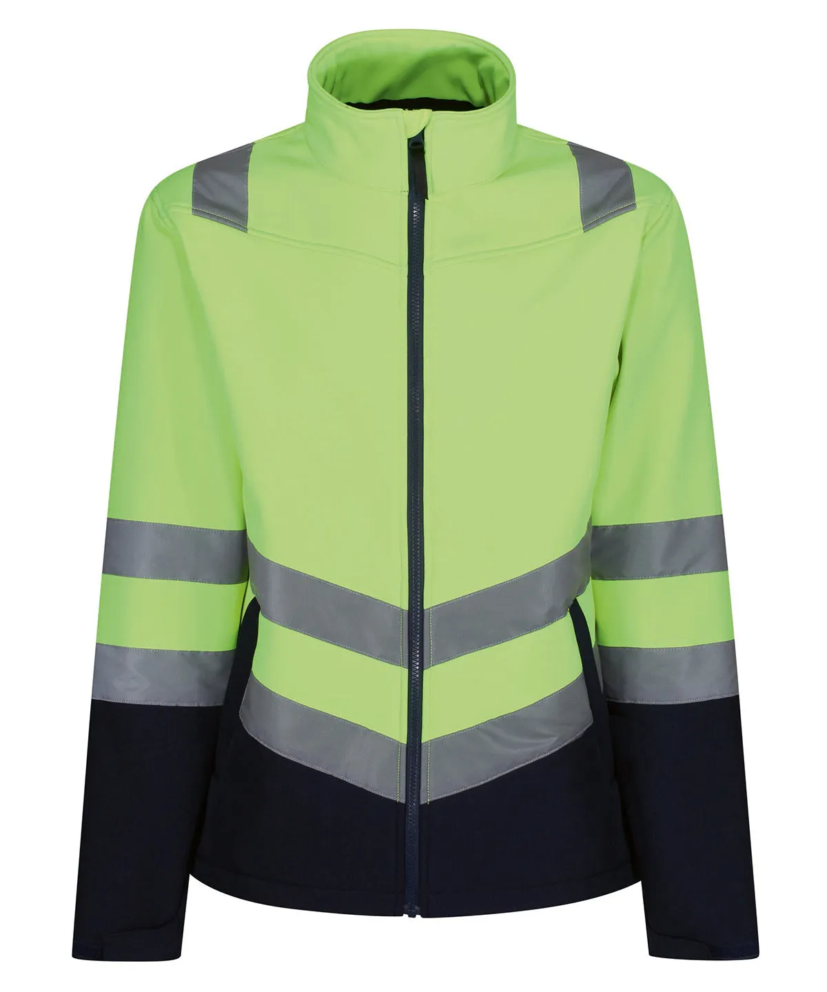 Pro hi-vis softshell jacket | Yellow/Navy