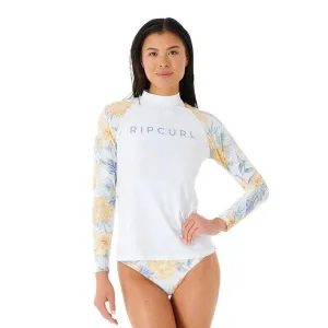 Rip Curl Always Summer Long Sleeve UV Tee White Rash Vest