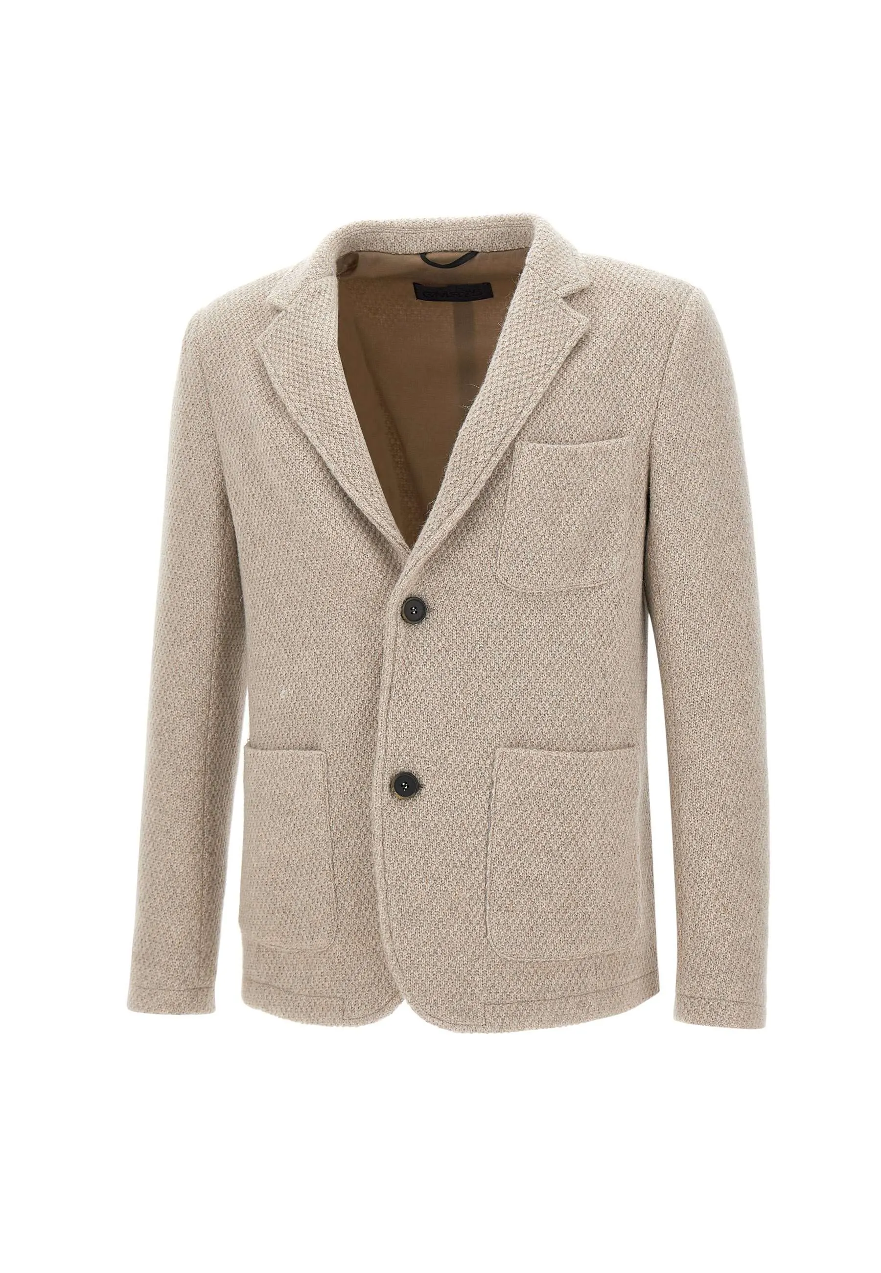 Sand Wool Mohair Blend Blazer