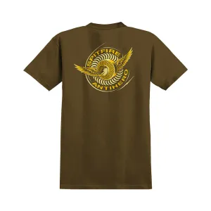 Spitfire x AntiHero Classic Eagle S/S Tee - Coffee/Yellow