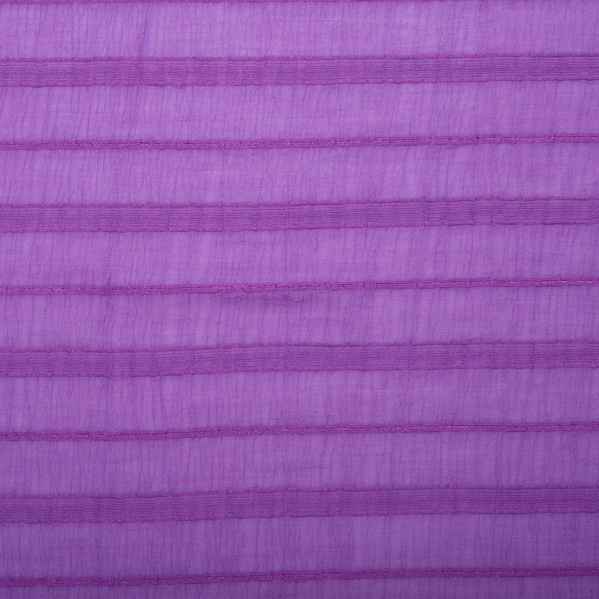 Striped Rayon Jacquard - COSTA - Purple