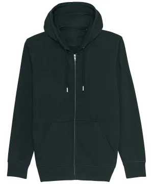 Unisex Connector essential zip-thru hoodie sweatshirt (STSU820) | Black