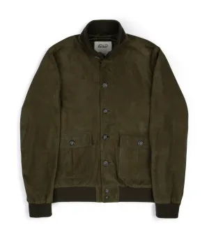 Valstar Valstarino Lined Suede Jacket: Moss Green