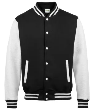 Varsity jacket | Jet Black/Heather Grey