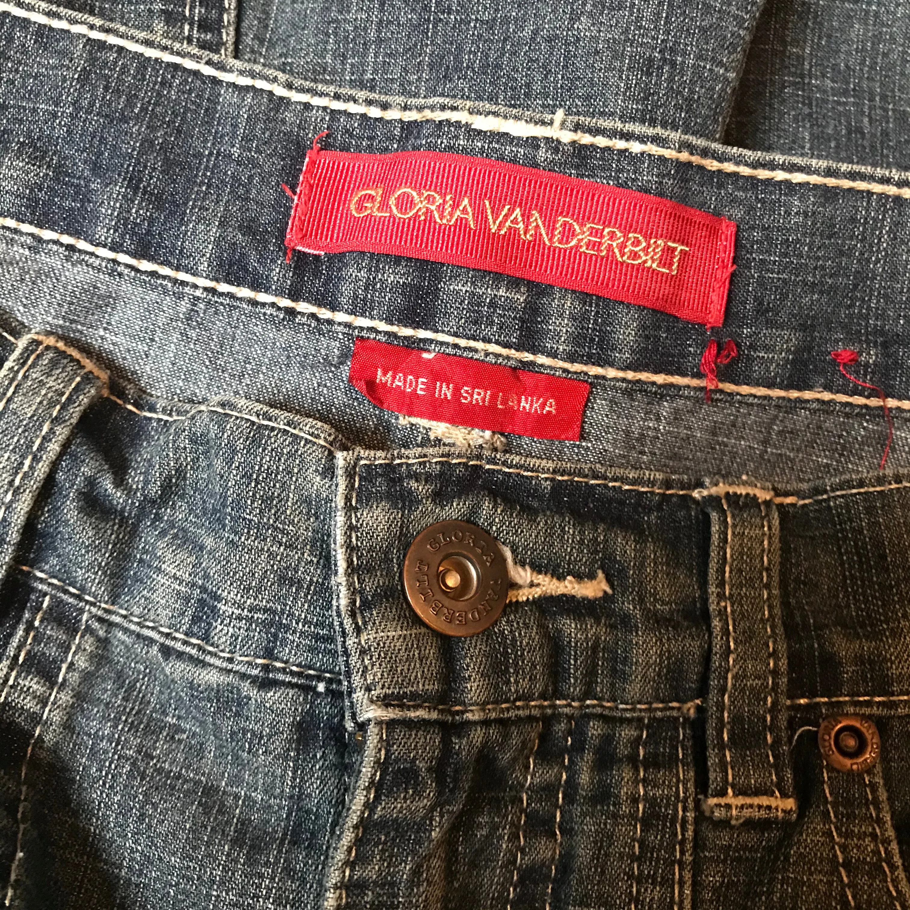 Vintage 1980s Gloria Vanderbilt Denim Skirt