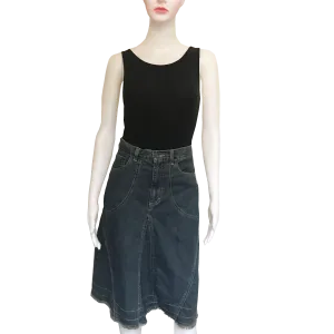 Vintage 1980s Gloria Vanderbilt Denim Skirt