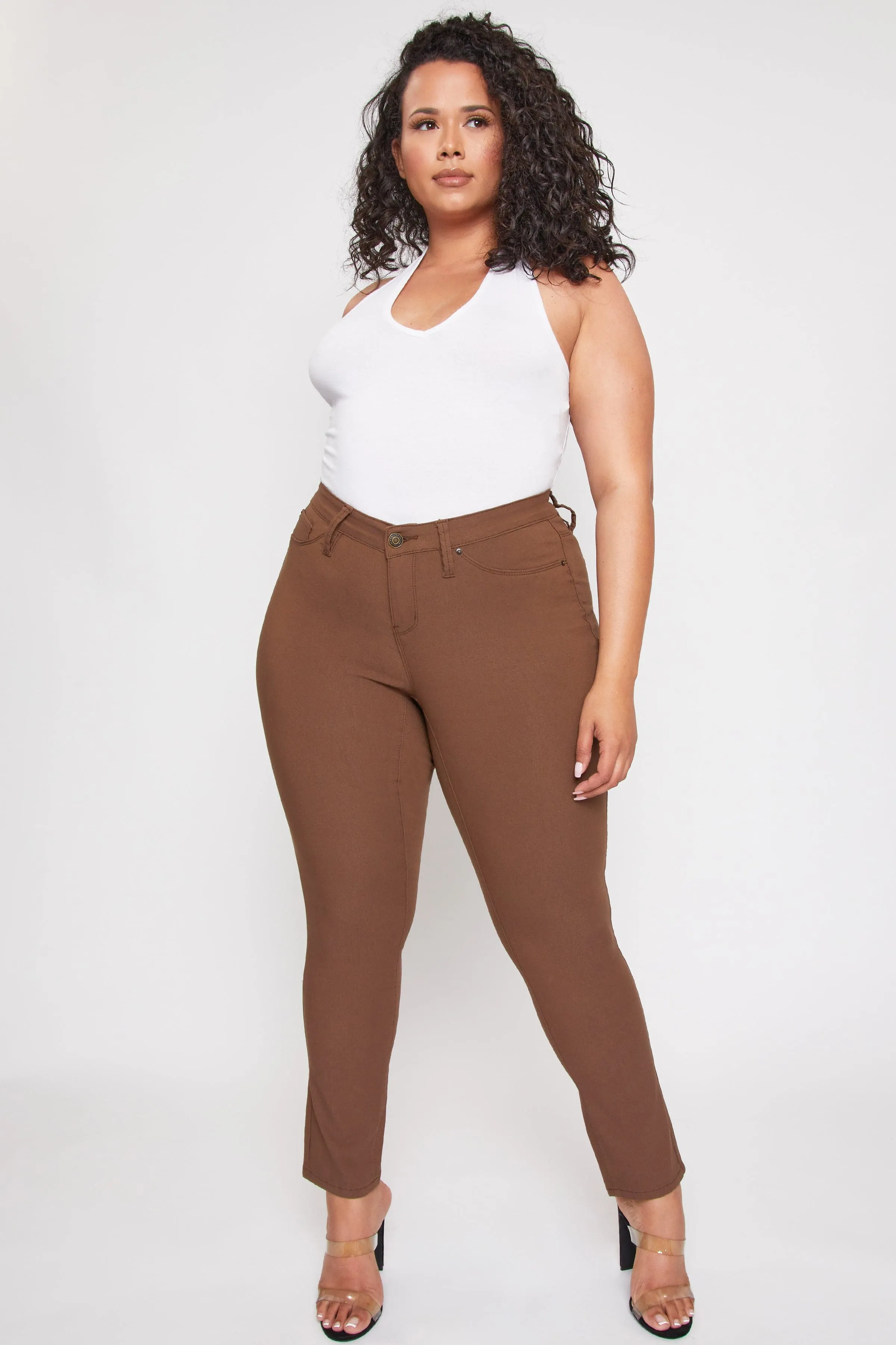 Women's Plus Size Hyperstretch Skinny Jean, Walnut