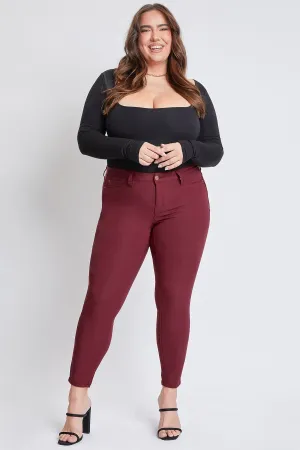 Women's Plus Size Hyperstretch Skinny Jeans, Dark Rose